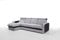 Robin Bristol Ecksofa mit Schlaffunktion Bettkasten Verstellbare Kopfstützen Sofa L-Form Schlafsofa Freistehende Eckcouch Schlafcouch Wohnzimmermöbel Wohnlandschaft (Grau Schwarz)