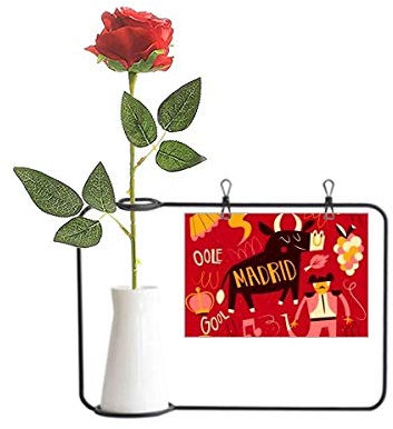 Beauty Gift Madrid Spanische Bullfight Musik Fiesta Künstliche Rose Blume hängende Vasen Dekoration Flasche