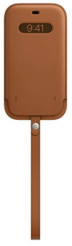 iPhone 12 Pro Max Leather Sleeve with MagSafe - Saddle Brown