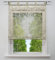 Raffrollo mit Ausbrenner Design Fenster Gardine Voile Raffgardinen mit Schlaufen (Sand, BxH 100x150cm)