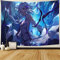 Wandteppiche Re Zero Anime Girl Tapisserie Hippie Wandbehang Psychedelic Stoff Stoff Teppich Decke Hintergrund Home Decor, 150x200cm