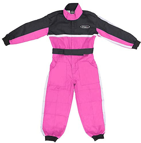Zorax Rose L (9-10 ans) CUB Combinaison de motocross pour enfants - ATV Dirt Quad Bike Karting Vêtements de moto