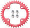 Bynccea Rundes Kettenblatt 104 BCD 32T 34T 36T 38T Schmaler, Breiter Einziger Kettenring mit 4 Stücke Kettenrad Schrauben 8 9 10 11 12 Speed für Rennräder, MTB BMX Fahrrad