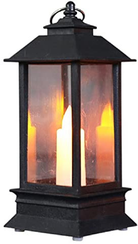 Driibubur Lampe tempête portable à piles avec bouton et lampe à vent électrique pour accentuer la lumière de cheval