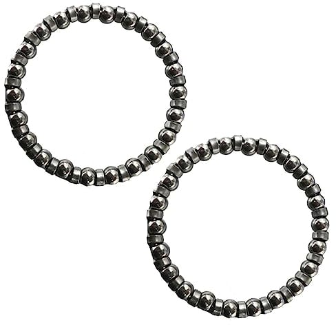 Laxzo ® Headset Caged Ball Bearing 5/32 Precision Bottom Bracket Caged Silver Caged Headset Bearings Race Cycling Headset Bearing 22 Balls Steering Bearings MTB Road Bike