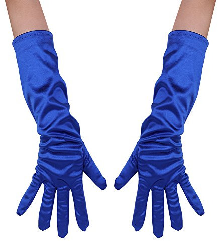 Long Evening Gloves Satin Elbow Gloves Stretch Elbow Length Gloves Wedding Prom Opera Gloves Elegant Bridal Fancy Dress Gloves Sun UV Protection Driving Gloves Halloween Themed Party Gloves for Women