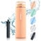 Wessper Bouteille d'eau en Verre en Borosilicate, Gourde Filtrante Sans BPA avec Filtre 680 ml, pour Enfant et Adultes| Filtre à Charbon Actif pour la Gourde - Beige, WES264-BG-S