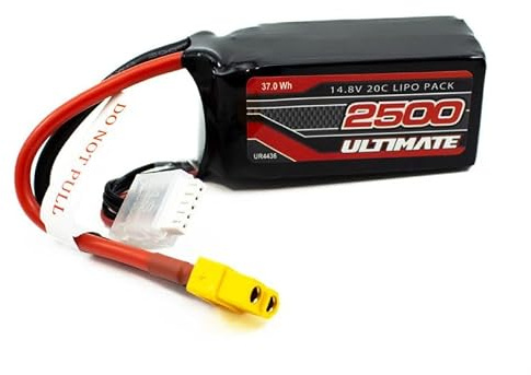 Ultimate Competition LiPo 4S Micro Akku 14.8V # 2500mAh 20C T-Dean für Starterbox