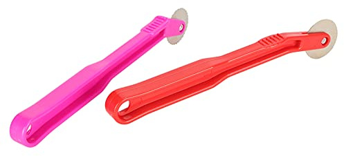 Glattes Gezahntes Kopierrad Zum Nähen von Mustern Hochwertig und Langlebig mit Ergonomischen Griffen Geeignet für Stoff Leder Holz