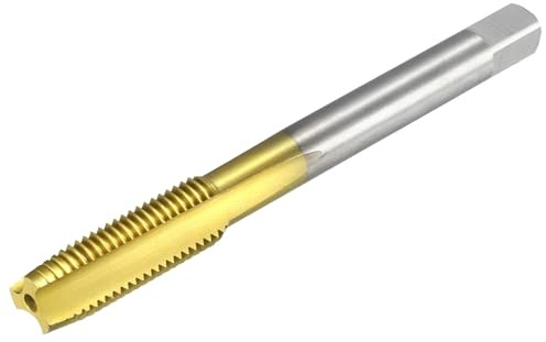 Boxonly Metrische Gewindebohrer M8 x 1 mm, für Gewindemaschine und elektrische Bohrmaschinen, H2 HSS Ti-Beschichtung, Rechtsgewinde, Gewindebohrer, Gewindebohrer, Gewindebohrer, 1 Stück