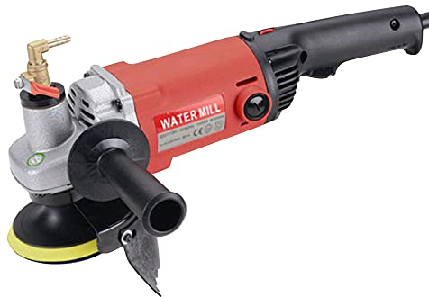 1400 W, levigatrice per pietra bagnata, levigatrice professionale a umido con variabile, 1100 – 8100 giri/min, levigatura a umido e lucidatura a umido, per marmo, cemento, granito, terrazzo