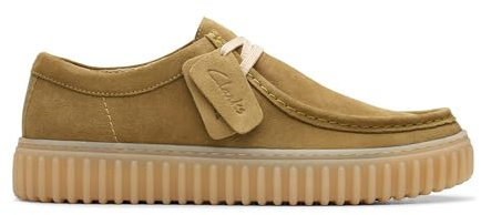 Clarks Torhill Lo Men's Ribbed Outsole Soft ADJ Laces Shoes (Olive, EU 44)
