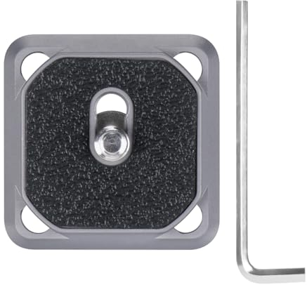 FANAUE CP-01 Camera Clip QR Mount Plate for Peak Design with 1/4 inch Screw, Quick Release Plate Compatible with Arca Swiss/RRS Tripod Ball Head Adapter to Shoulder Strap with 4 Safety Holes