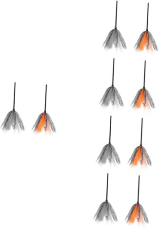 Beaupretty 10 Piezas Escoba de Bruja de Brujas Accesorios de Halloween Juguetes Infantiles Halloween Toys decoración Ornamento Escoba de Mago Palo de Escoba constituir Decorar Vestir