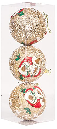 RIYAN Weihnachtsbaum Kugeln Kleine Weihnachtsbaum Hängen Haus Ornament Weihnachten Kleine Weihnachtsbaum 8cm,Gold