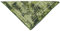 fashionchimp Bandana aus 100% Baumwolle, Premium-Qualität, Nicki-Halstuch für Damen und Herren, 50x50cm (Batik-Moosgrün) BAN183