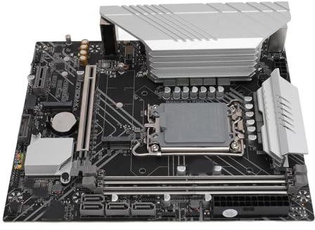 Elprico Scheda Madre LGA 1700, B760M K MATX Scheda Madre Gaming per PC Desktop Supporto DDR4 Processore Serie Gen 12/13 a Doppio Canale CPU, Slot PCIe 4.0 M.2 SATA3.0 USB 3.0 Aura