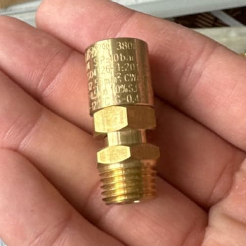 1 valve de sécurité en laiton 14 pour pression d'air 9 11 bar pour interrupteur de compresseur (10 bar)
