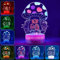 ONXE Mushroom 3D Nachtlicht mit Fernbedienung, 7-farbig dimmbare LED Touch Lampe für Kinderzimmer Dekor, Festival Geburtstagsgeschenke für Fans Erwachsene Teens Jungen Mädchen