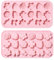 UR URLIFEHALL Lot de 2 moules en silicone réutilisables en forme de fleur et de feuille pour bonbons, chocolat, glaçons, cookies