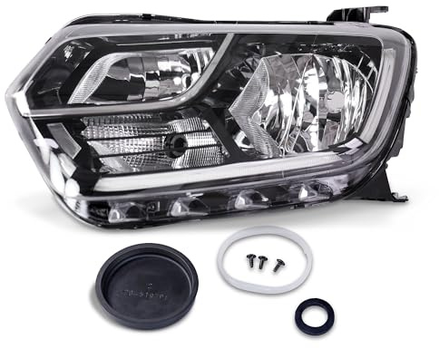BESTPRICE Scheinwerfer links H7/H1 mit Stellmotor ohne LED-Steuergerät für Tagfahr-/Positionslicht