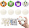 LAMEK 18 Pack Pumpkin Craft for Kids Paint Your Own Squishy DIY Pumpkin Painting Kit for Classroom Activity Halloween Art Projects Halloween Party Favors Gifts