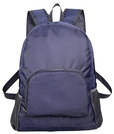 Walopola Faltbarer Rucksack, faltbarer Rucksack für Reisen - Wasserabweisender Rucksack-Tagesrucksack,Handgepäcktasche für Reisen, Camping, Wandern, Outdoor-Sport, Camping-Tagesrucksack für Männer und