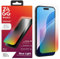 ZAGG InvisibleShield Glass Elite VisionGuard, Displayschutz aus gehärtetem Glas für iPhone 16 und iPhone 15 [6.1-Inch], kratzfest, Blaulichtfilter, schmutzabweisend, stossfest (Transparent)