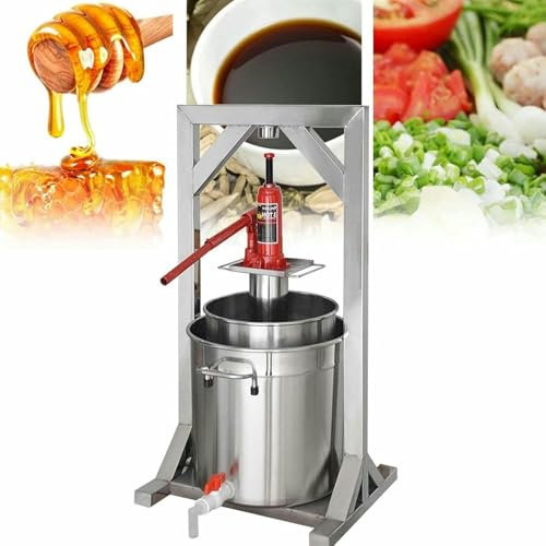 LYJYUJIE Vino della Pressa della Frutta, Spremiagrumi Multifunzionali Commerciali per L'alimento, UVA Manuale dell'Acciaio Inossidabile/Mela con Succo di Verdura Idraulico della Bacca~/