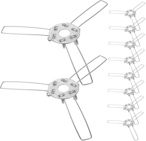 NAMOARLY 10 Adaptateurs à Ressort Pour Abat-jour En Métal, Clips De Fixation Diamètre 120 Mm, Pinces Universelles Pour Support De Lampe Suspendre, Accessoires De Montage Diy Pour Abat-jour