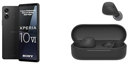 Smartphone Sony Xperia 10 VI Noir - Extension Garantie 12 Mois Offerte [Exclusivité Amazon] + Ecouteurs Sony WF-C510 Noir