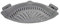 Passoire à pâtes en silicone universelle pour casseroles, poêles et bols, aide à verser les pâtes, les légumes et les fruits, aide à l'égouttage (gris)