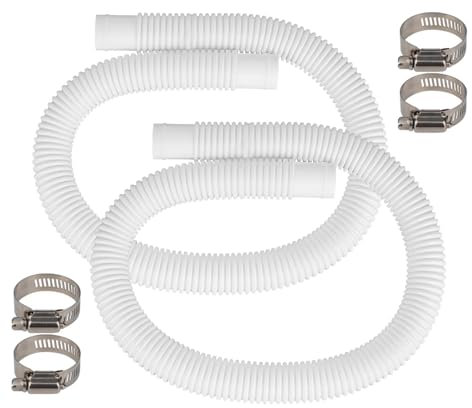 ANTOBLE Poolschläuche 3,2 cm x 0,9 m für oberirdische Pools, 2 Stück, kompatibel mit Intex Schwimmbadzubehör, flexibler und langlebiger Ersatzschlauch