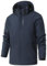 PADOLA Giacca Uomo Giacca Impermeabile Uomo Giacca Primaverile Autunno Giubbotto Uomo Casual Semplice Giacche con Cappuccio(Navy Blue,L)