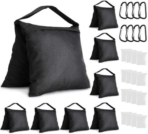 8er Set 59cm*27cm Gewichte-Sandsäcke, Einzelner 12kg Gegengewichts-Sandsack, Kamerastative, Heavy Duty Satteltaschen für Backdrop-Stative