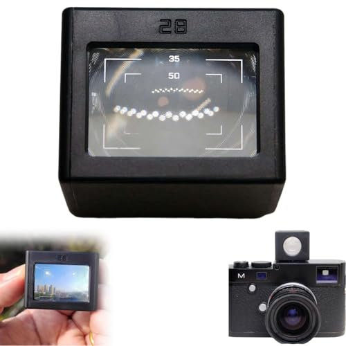 Viseur optique de 28 mm, viseur optique externe de rechange pour appareil photo, le décalage du pied de coffre peut être ajusté pour la mise au point panoramique, avec lignes de cadre 35/50 et 40