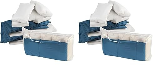 WENKO Aufbewahrungsbeutel Vakuum Jumbo Cube XXL, Vakuumier-Beutel für Kleidung, Bettdecken, große Gegenstände, spart bis zu 75% Platz, 180 x 90 x 50 cm (Packung mit 2)