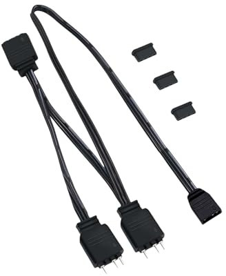 Argb Splitter Cable 5V 1 Female to 3 Male 3 Pin Argb Extension Cable Computer Chassis CPU Cooling Fan Argb Fan