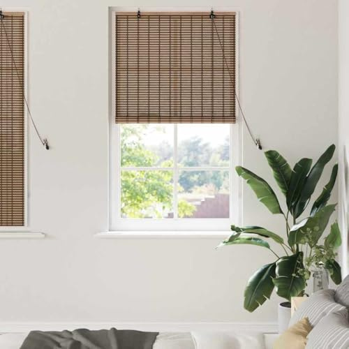 Solivagant Store Enrouleur avec des Rideaux Marron 90 x 160 cm Bambou,(2.15 KG)
