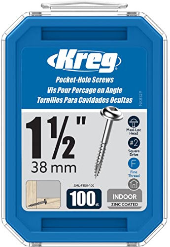 Kreg Trou de poche #7 vis x 1-1/2 fine (100).