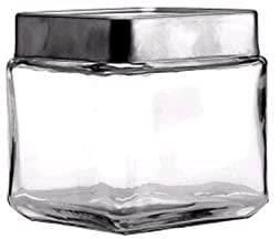 Anchor Hocking 85753 Stackable Square Jar by Anchor Hocking