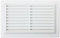 Map Plastic Louvre Air Vent with Flyscreen 9 x 6 (229mm x 150mm), Double Brick Grille Cover, White