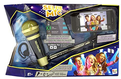 IMC Toys 95274IM - Selfie Mic, Selfie Stick Mikrofon, schwarz