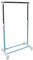 Kleiderstange Garderobenstange Garderobenständer Kleiderständer Garderobe höhenverstellbar mobil blau