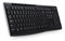 Logitech K270 Kabellose Tastatur, 2.4 GHz Verbindung via Unifying USB-Empfänger, 8 Multimedia- und Schortcut-Tasten, Spritzwassergeschützt, 2-Jahre Batterielaufzeit, QWERTZ Tschechisch Layout, Schwarz