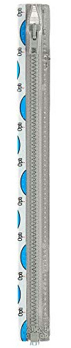 Opti P60-50-00004 Reißverschluss, 100Prozent Polyester, 00004 Grau, 50cm