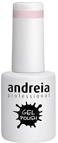 Andreia Semi-Permanent Nail Gel Polish for UV/LED Lamp - Intense Shine and 4 weeks Lasting French Manicure Nail Gel Varnish - Colour 10.5 ml (294 Pink)