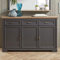 Lomadox Sideboard Anrichte im klassischen Landhaus Stil in Graphit mit Eiche, Breite 166cm