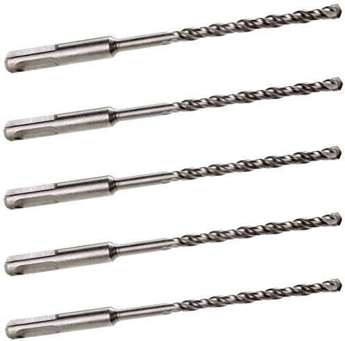 5 PACK OF - 4mm x 160mm LONG SDS + PLUS MASONRY DRILL BIT, TUNGSTEN CARBIDE TIP, FOR STONE CONCRETE BRICK