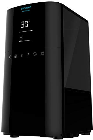 Cecotec Luftbefeuchter BreezeCare 4000 Connected, 6L Tank, 400 ml/h Befeuchtung, Wi-Fi und Touch-Steuerung, Plasmafunktion, Abdeckung bis 40 m², 12h Timer, Leistung 30W Kaltdampf und 110W Heißdampf